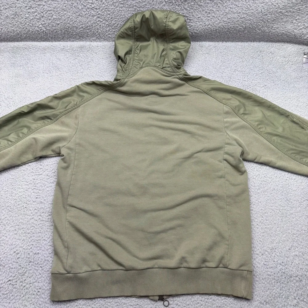Nike‎ Air Jordan 366765-305 Mens Large Full-Zip Olive Green Hooded Jacket